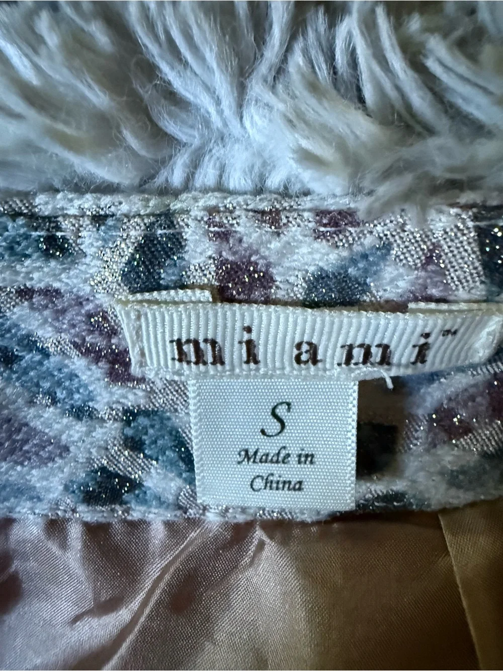 Miami sparkling geometric patterned mini skirt